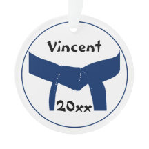 Martial Arts donkerblauwe riem rang