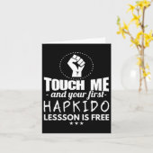 Martial Arts - Eerste Hapkido-les is gratis Kaart (Gele Bloem)
