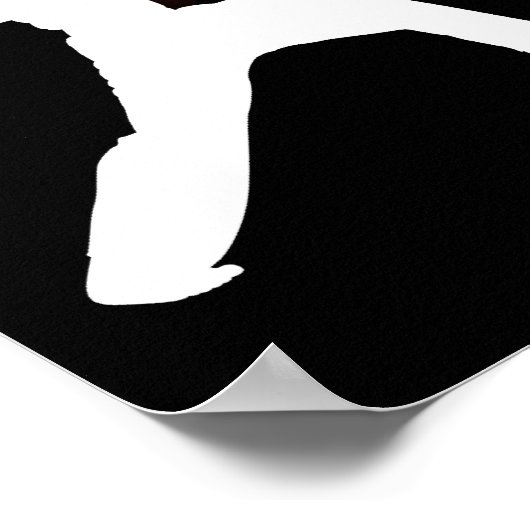 Martial Arts Energy Silhouette Poster (Hoek)