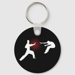 Martial Arts Energy Silhouette Sleutelhanger