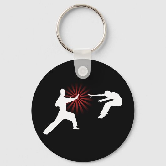 Martial Arts Energy Silhouette Sleutelhanger (Voorkant)