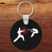 Martial Arts Energy Silhouette Sleutelhanger (Achterkant)