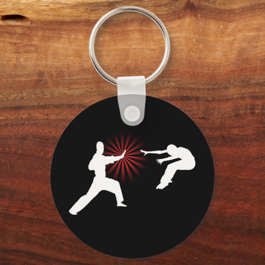 Martial Arts Energy Silhouette Sleutelhanger (Achterkant)
