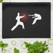 Martial Arts Energy Silhouette Theedoek (Gevouwen)