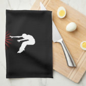 Martial Arts Energy Silhouette Theedoek (Quarter Fold)