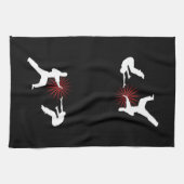 Martial Arts Energy Silhouette Theedoek (Horizontaal)