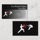 Martial Arts Energy Silhouette Visitekaartje (Voorkant / Achterkant)