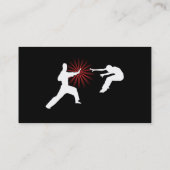 Martial Arts Energy Silhouette Visitekaartje (Achterkant)