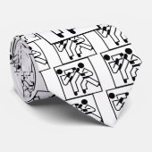 Martial Arts Figures Stropdas (Opgerold)