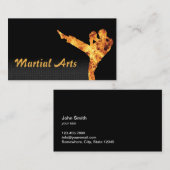 Martial Arts Flaming Fighter Professional Visitekaartje (Voorkant / Achterkant)