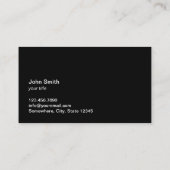 Martial Arts Flaming Fighter Professional Visitekaartje (Achterkant)