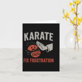 Martial Arts Funny Karate Fix Frustratie Stress R Kaart (Gele Bloem)