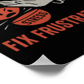 Martial Arts Funny Karate Fix Frustratie Stress R Poster (Hoek)