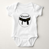 Martial Arts Future Black Belt Baby Romper (Voorkant)