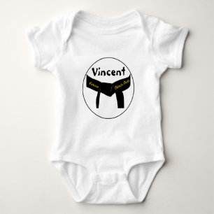 Martial Arts Future Black Belt Baby Romper