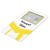 Martial Arts gele riem foto Magneet (Linkerzijde)