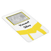 Martial Arts gele riem foto Magneet (Rechterzijde)