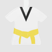 Martial Arts Gele Riem Uniform Ornament (voorkant)