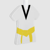 Martial Arts Gele Riem Uniform Ornament (voorkant)