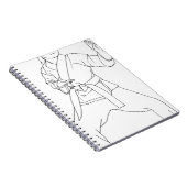 Martial Arts Girl Notitieboek (Rechterzijde)