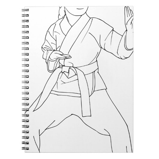 Martial Arts Girl Notitieboek (Voorkant)