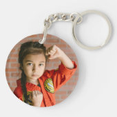 Martial Arts Green Belt Foto Sleutelhanger (Achterkant)