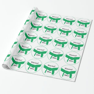 Martial Arts Groene Band Cadeaupapier