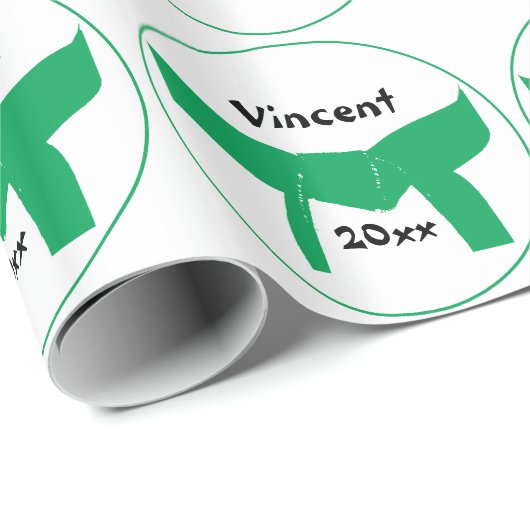 Martial Arts Groene Band Cadeaupapier (Rol Hoek)