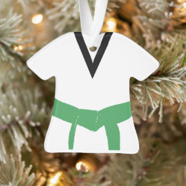 Martial Arts Groene Riem Uniform Ornament