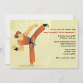 Martial Arts Guy Uitnodiging (Voorkant)