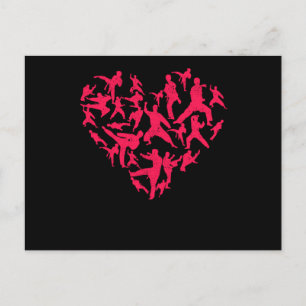 Martial Arts Heart Love Training Karate Tae Kwon D Briefkaart