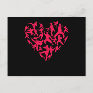 Martial Arts Heart Love Training Karate Tae Kwon D Briefkaart