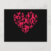 Martial Arts Heart Love Training Karate Tae Kwon D Briefkaart (Voorkant)