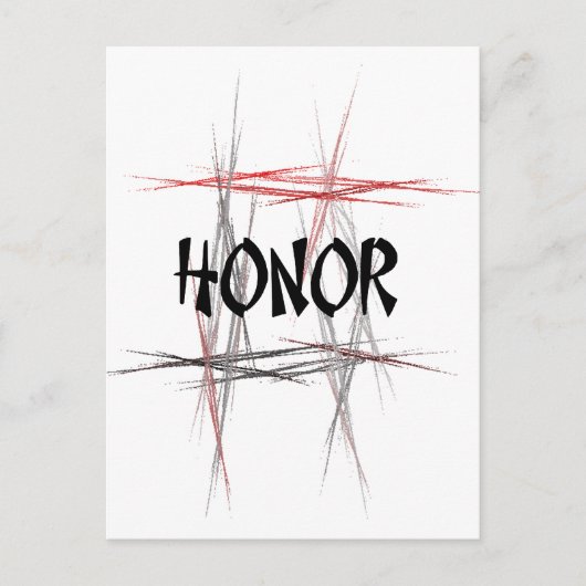 Martial Arts Honor Briefkaart (Voorkant)