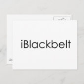 Martial Arts iBlackbelt Briefkaart (Voorkant / Achterkant)