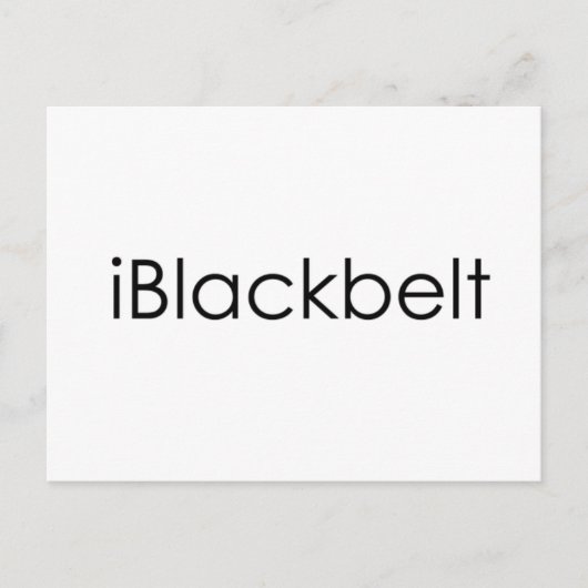 Martial Arts iBlackbelt Briefkaart (Voorkant)