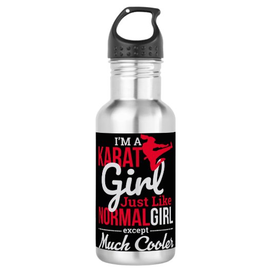 Martial Arts - Im a Karate Girl Waterfles (Voorkant)