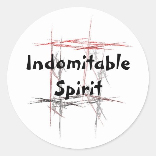 Martial Arts Indomitable Spirit Stickers (Voorkant)