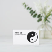 Martial Arts Instructeur Custom QR Visitekaartje (Staand voorkant)