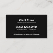 Martial Arts Instructeur QR Visitekaartje (Achterkant)