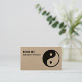 Martial Arts Instructor Premium Visitekaartje (Staand voorkant)