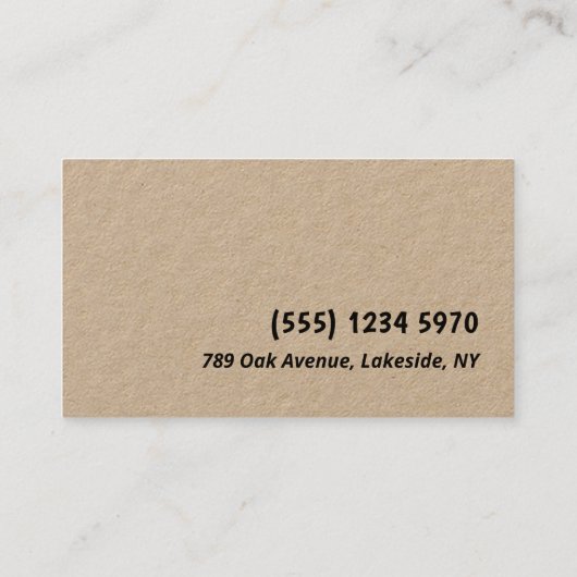 Martial Arts Instructor Premium Visitekaartje (Achterkant)