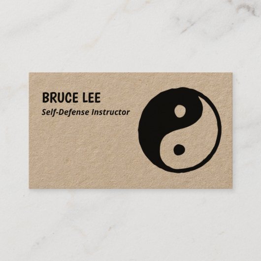 Martial Arts Instructor Premium Visitekaartje (Voorkant)
