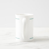 Martial Arts Japan Karate kick Silhouet Porselein Kop (Achterkant)