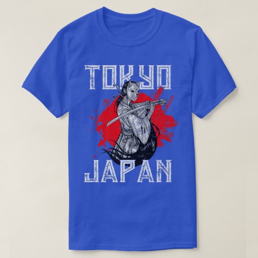 Martial Arts Japans Tengu Samurai met Neko Mask T-shirt (Design voorkant)