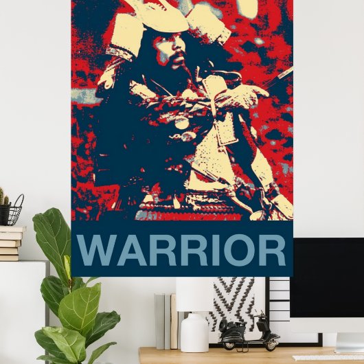 Martial Arts Japanse krijger Samurai Poster (Thuiskantoor)