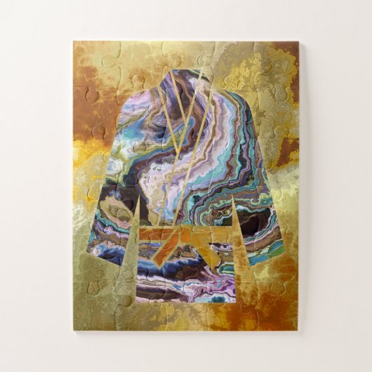 Martial Arts Jigzaag Puzzle - Karate Judo Keikogi Legpuzzel (Verticaal)