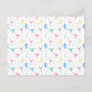 Martial Arts Karate Abstracte Stars Sparkles Briefkaart