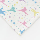 Martial Arts Karate Abstracte Stars Sparkles Fleece Deken (Hoek)