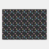 Martial Arts Karate Abstracte Stars Sparkles Inpakpapier Vel (Voorkant 2)